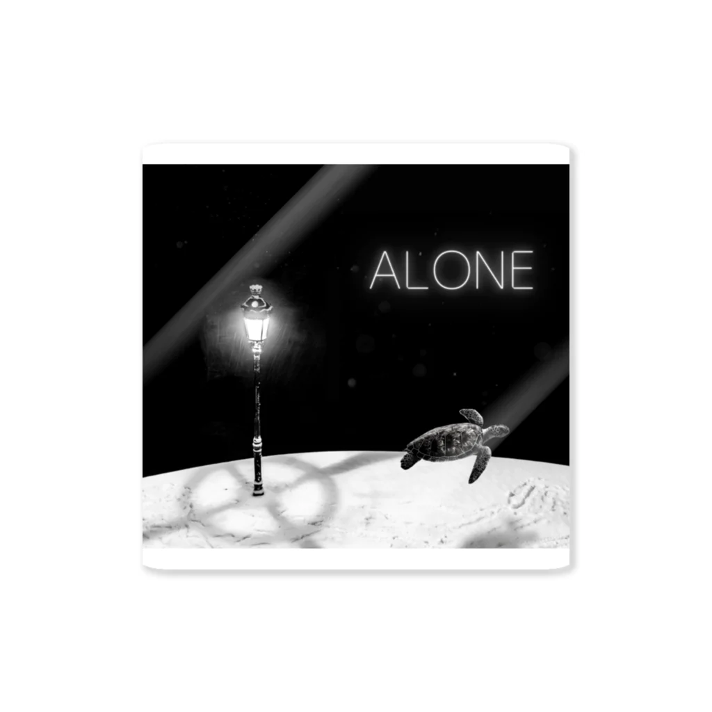 ANOTHER GLASSのALONE Sticker