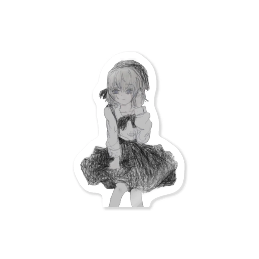 ゆーれー屋さん、墓場店の生きるゆーれーシール Sticker