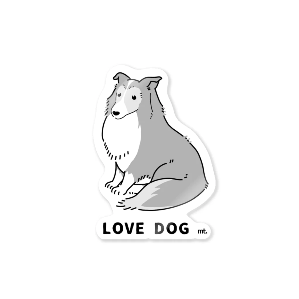 怪物タンクのLOVE DOG:シェルティ ステッカー