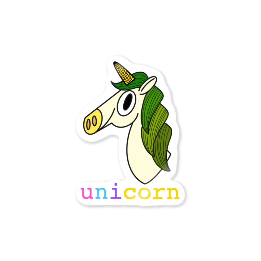 cornのUnicorn ステッカー