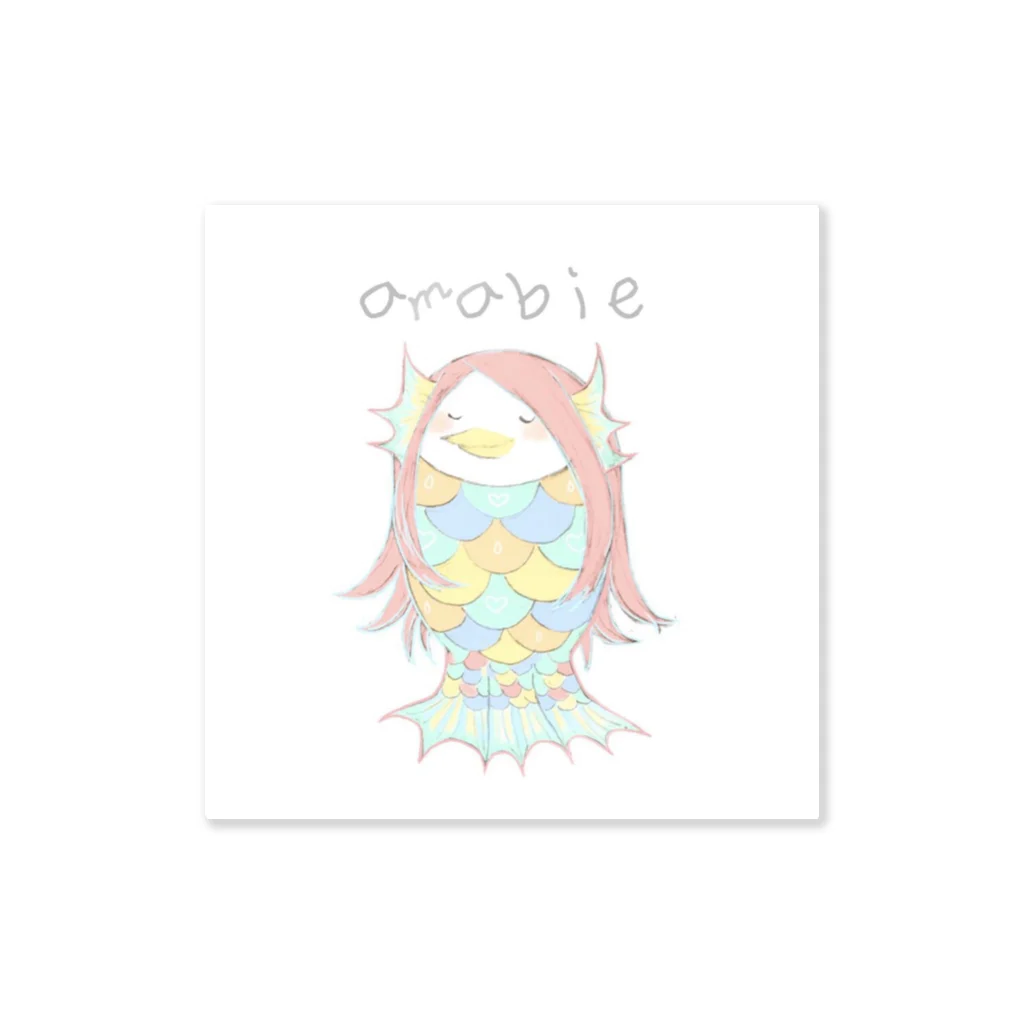 🌺ｒ ｅ ｍ ｕ ｋ ｏ 𓆜のamabie(アマビエ) Sticker