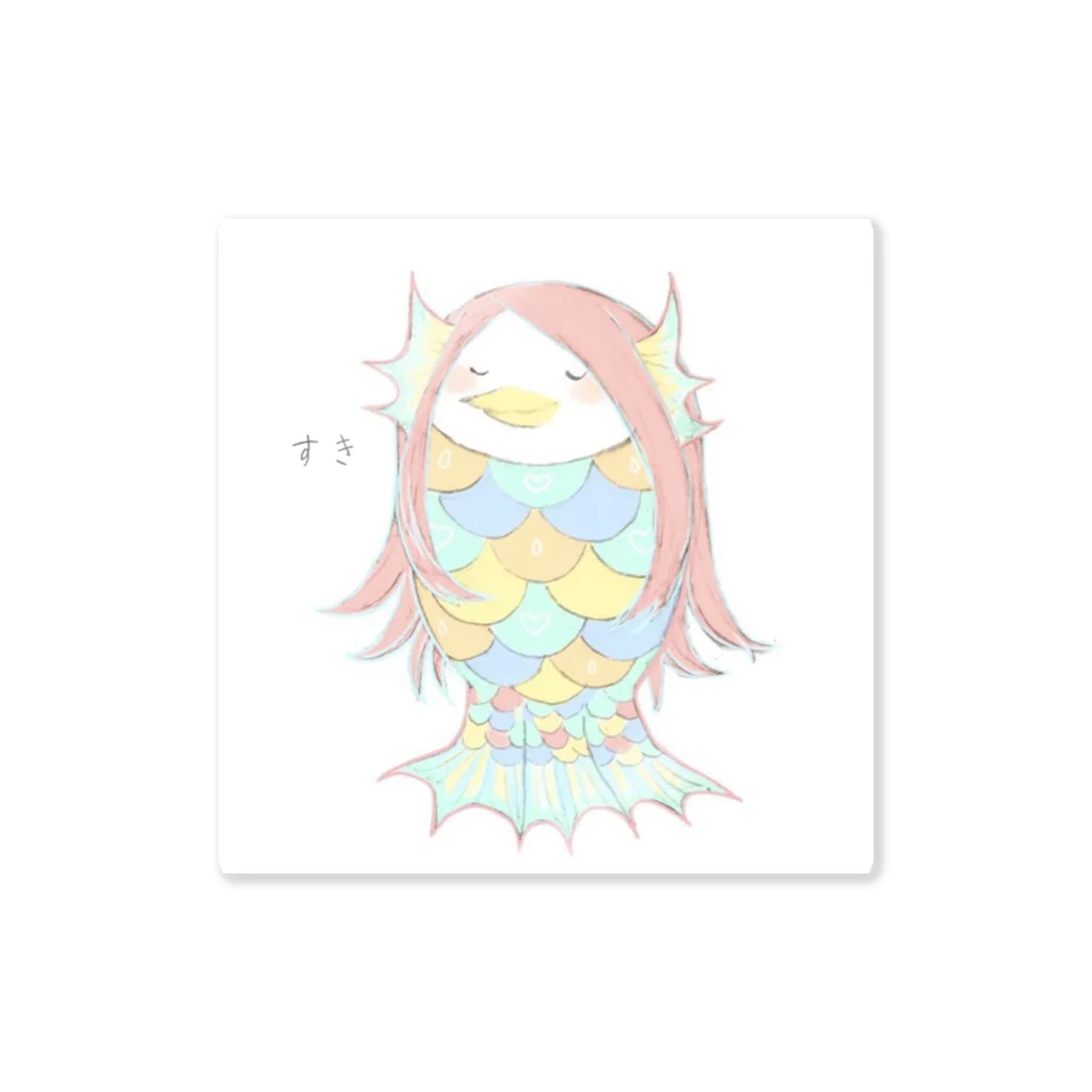 🌺ｒ ｅ ｍ ｕ ｋ ｏ 𓆜のamabie(アマビエ)ｰすきｰ Sticker