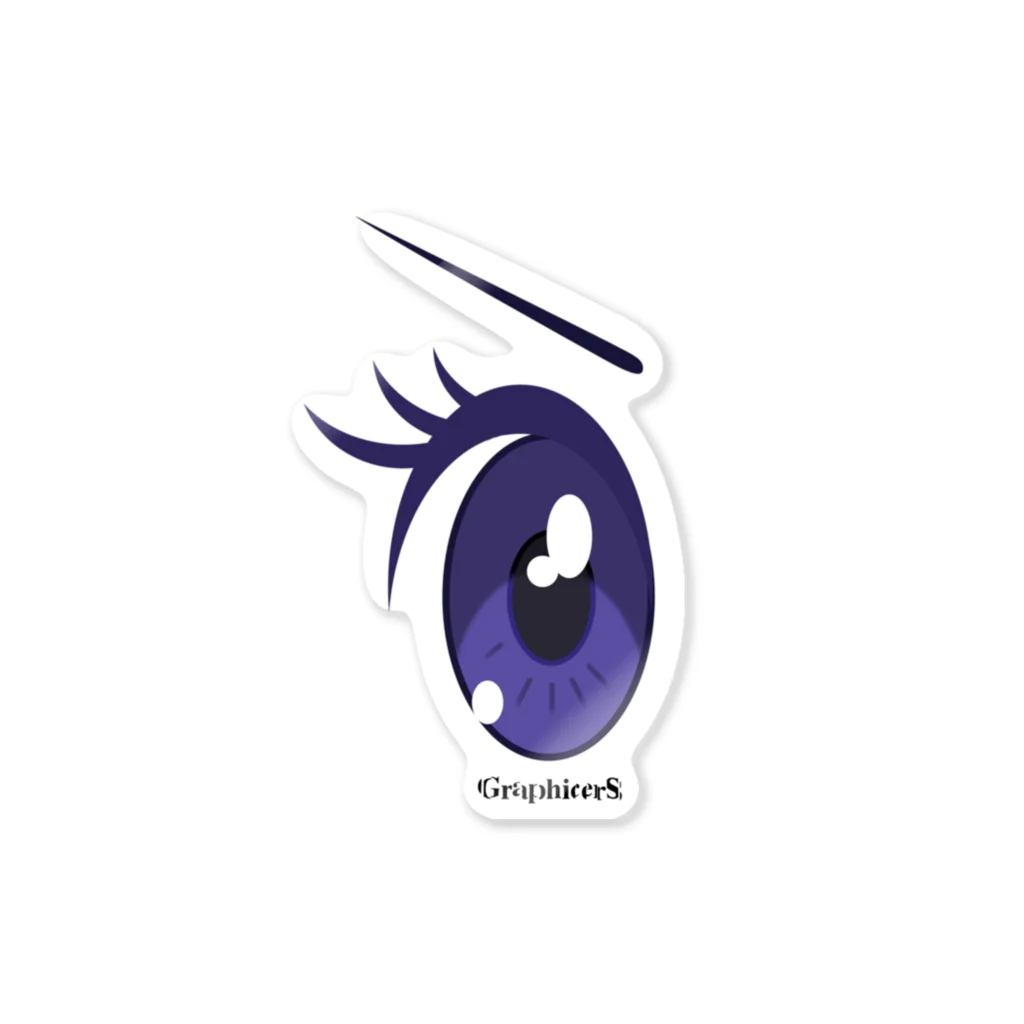 GraphicersのCartoon Eye ステッカー