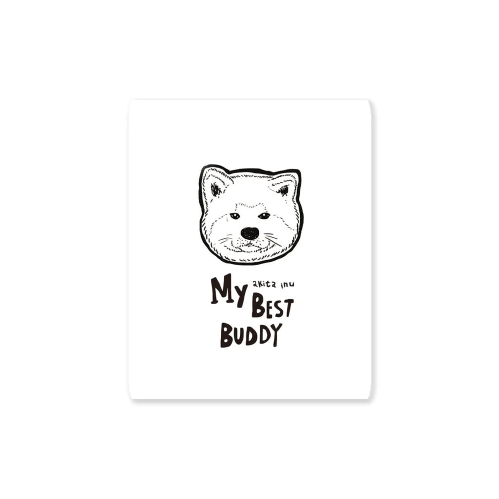 MIWA姐のマイベストバディ秋田犬 Sticker