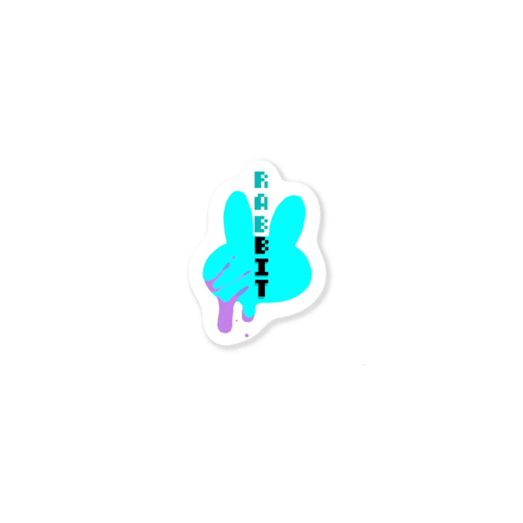 RABBIT のウサギステッカー Sticker