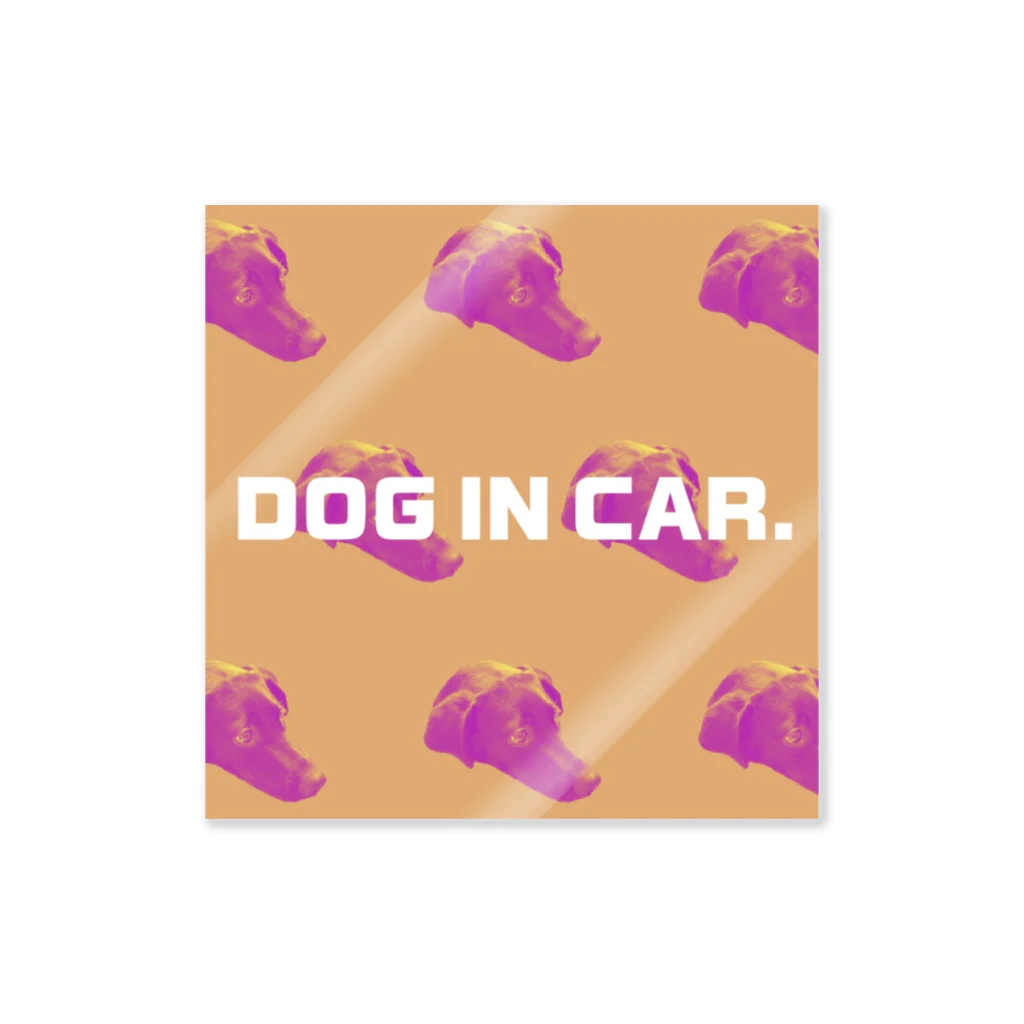 rit.のrit.car sticker① "犬　ステッカー  車" ステッカー