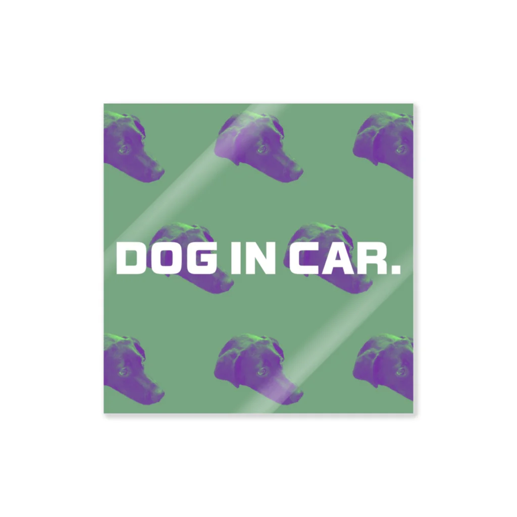 rit.のrit.car sticker③"犬　ステッカー  車" ステッカー