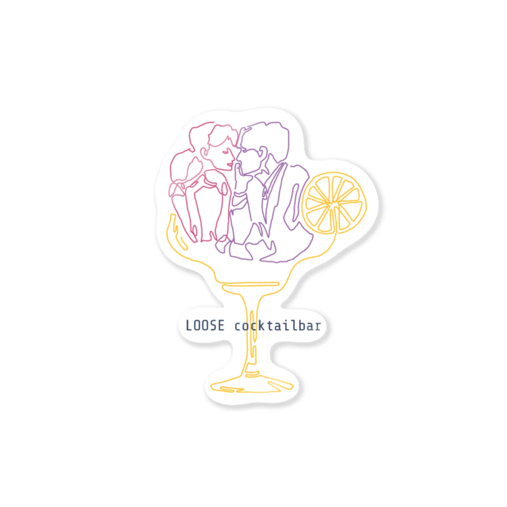 LoosecocktailbarのLoose cocktails  ステッカー