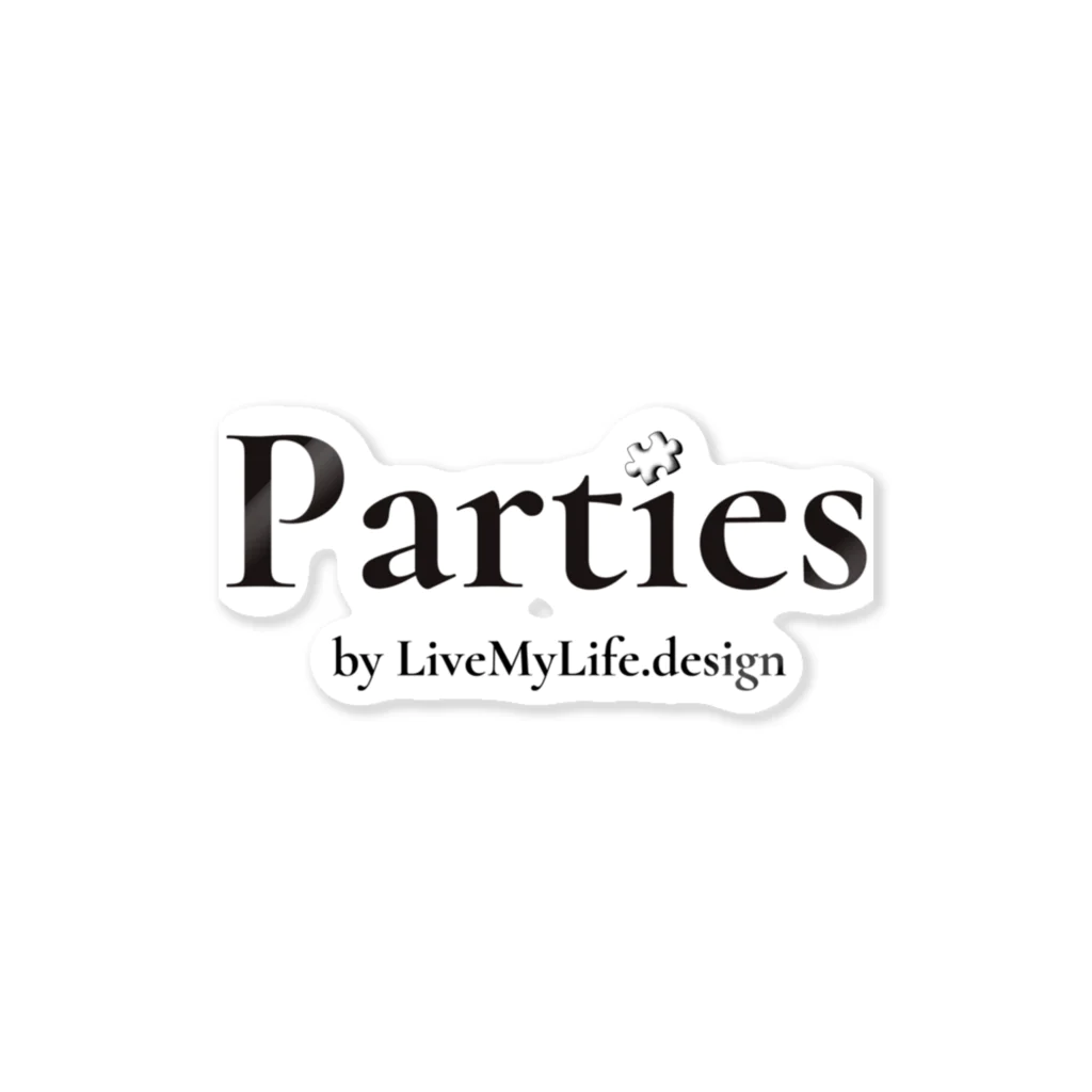 Parties【公式】のParties公式(書体ver.) ステッカー