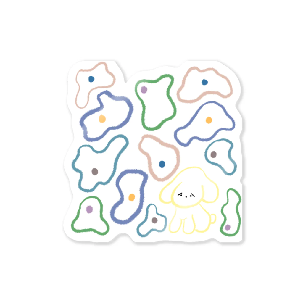 こまみこのおはなとすわるくん Sticker