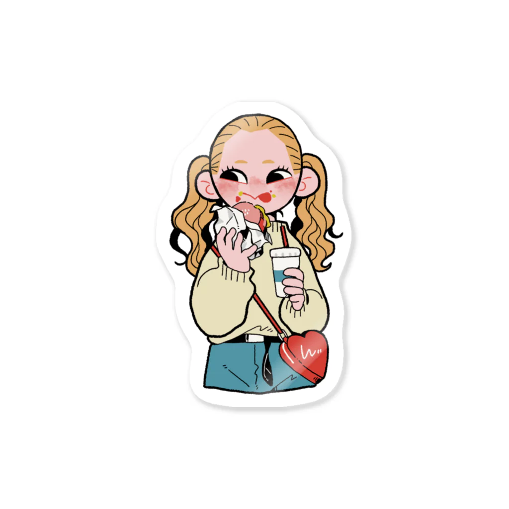 ---✄𝙼𝚁𝚊𝙼𝚁𝚊✄---のあいむはんぐりー② Sticker