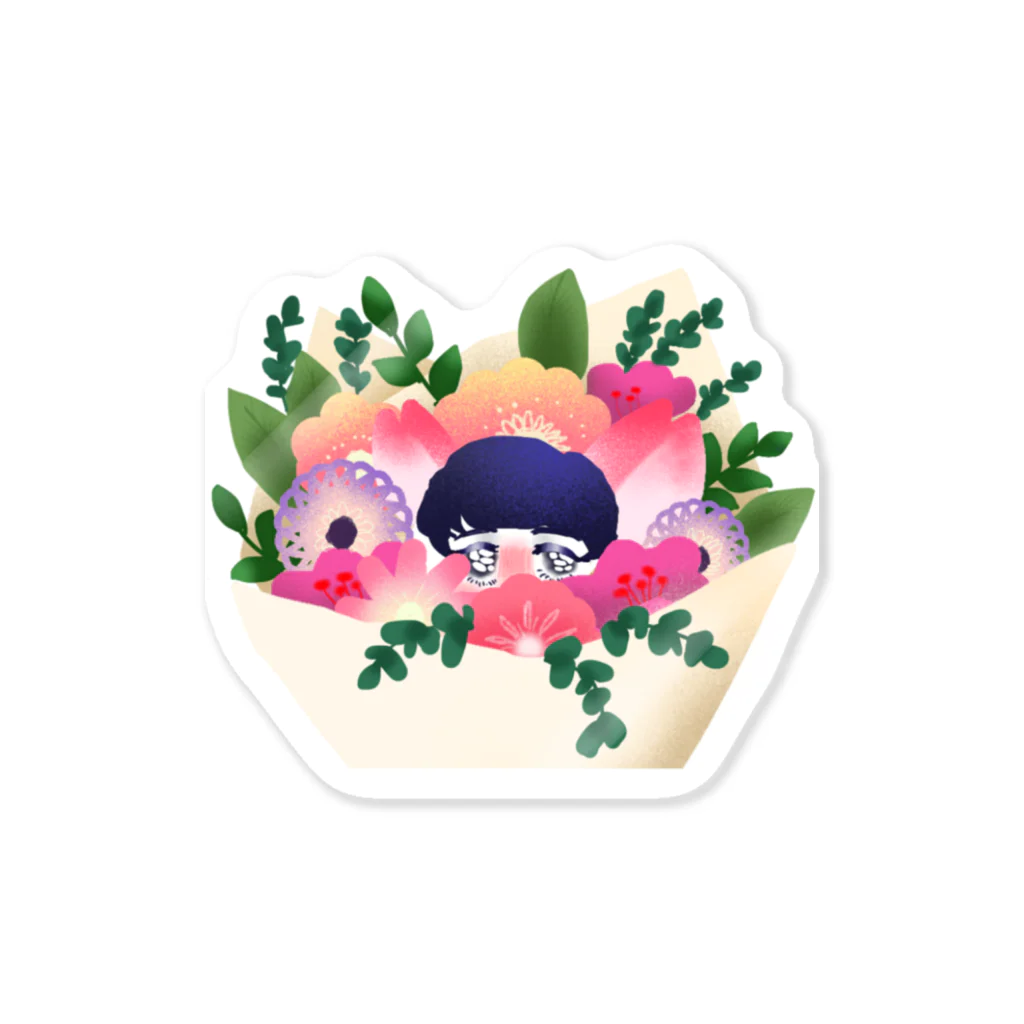 ななめのめめの花束 Sticker