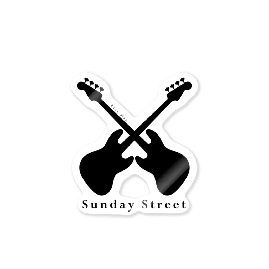 SundayStreetのBassMan ステッカー