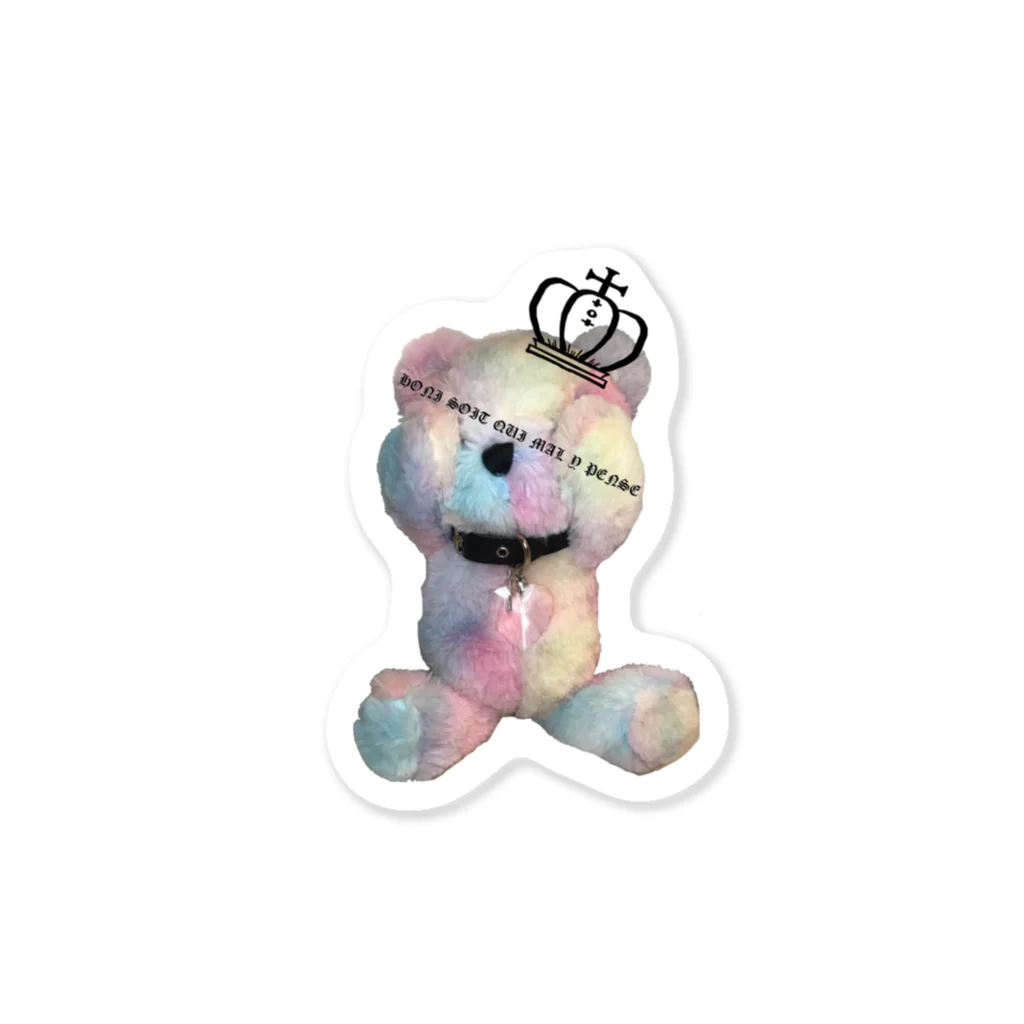 💜Salon de Lucia💜のRoyal Teddy  Rainbow Sticker