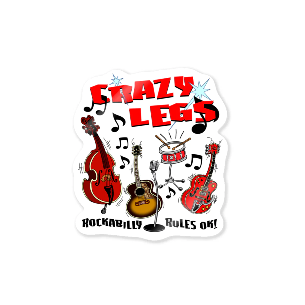 CRAZY LEGSのCRAZY LEGS イラスト Sticker