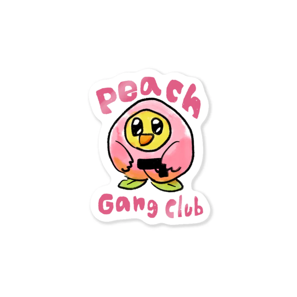 💿ⒸⒹ-ⓇⓄⓂ︎📀のPeach Gang Club  ステッカー