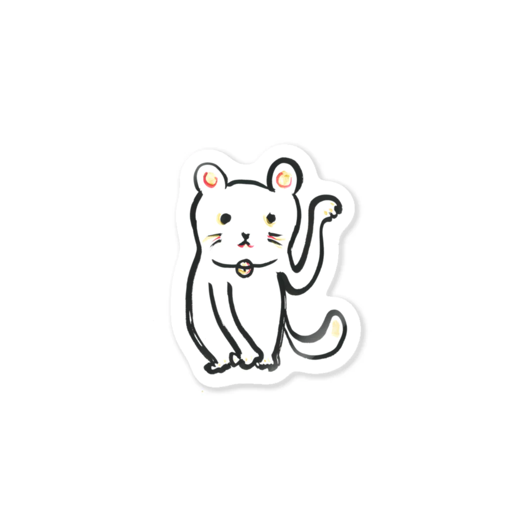 ミアコムアートショップのまねきねこ Sticker