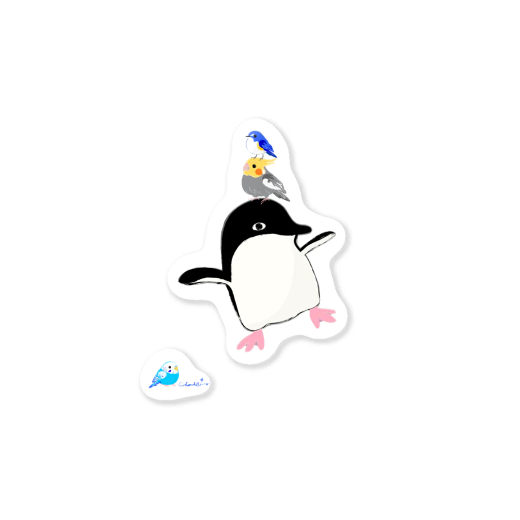 LittleLoroのアデリーペンギンの浮かれ具合 Sticker