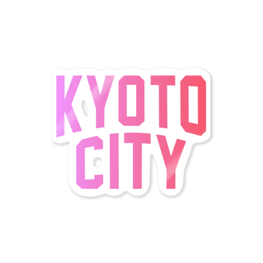 JIMOTOE Wear Local Japanの京都市 KYOTO CITY Sticker