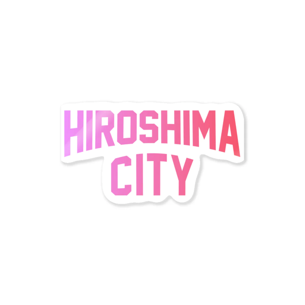 JIMOTO Wear Local Japanの広島市 HIROSHIMA CITY ステッカー