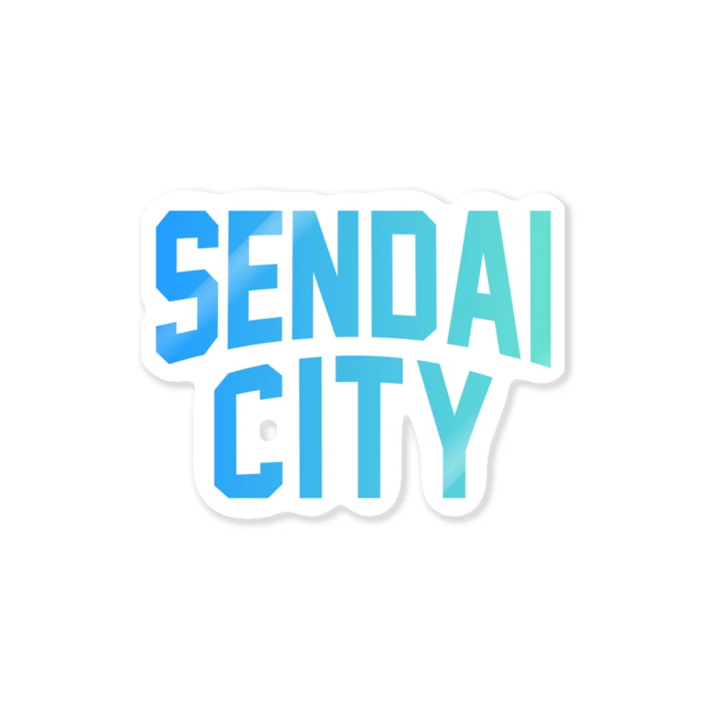 JIMOTOE Wear Local Japanの仙台市 SENDAI CITY Sticker