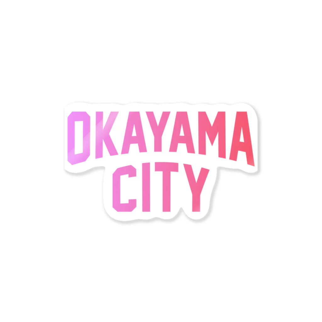 JIMOTO Wear Local Japanの岡山市 OKAYAMA CITY ステッカー