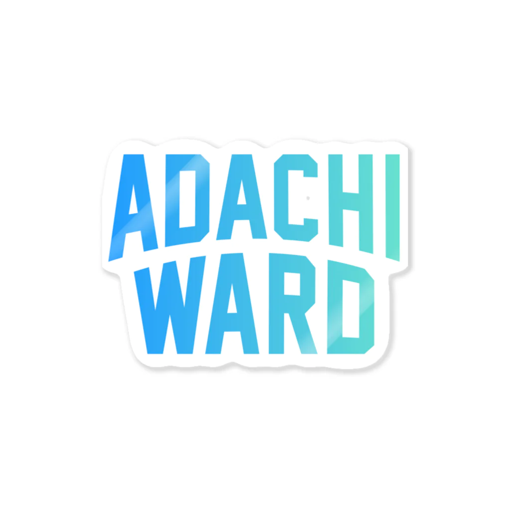 JIMOTO Wear Local Japanの足立区 ADACHI WARD Sticker