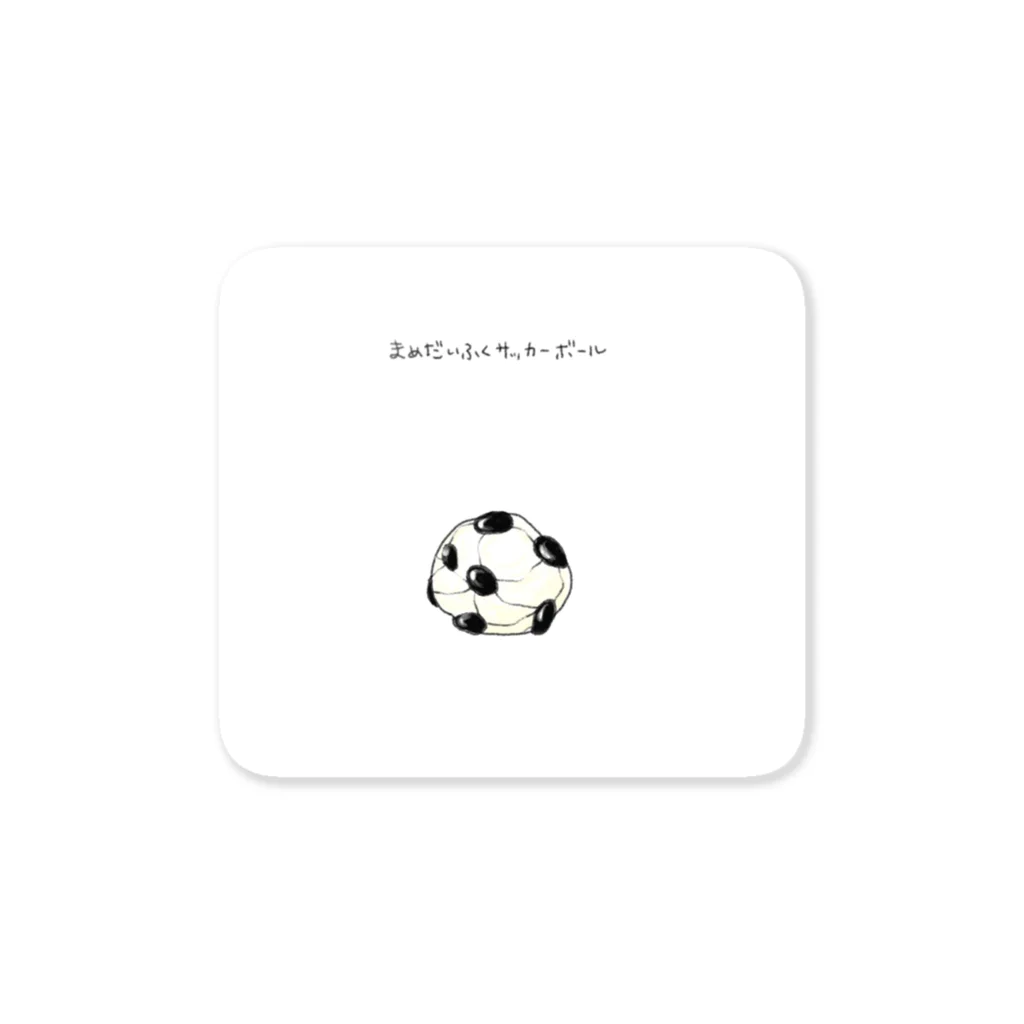 む ろのまめだいふくサッカーボール Sticker