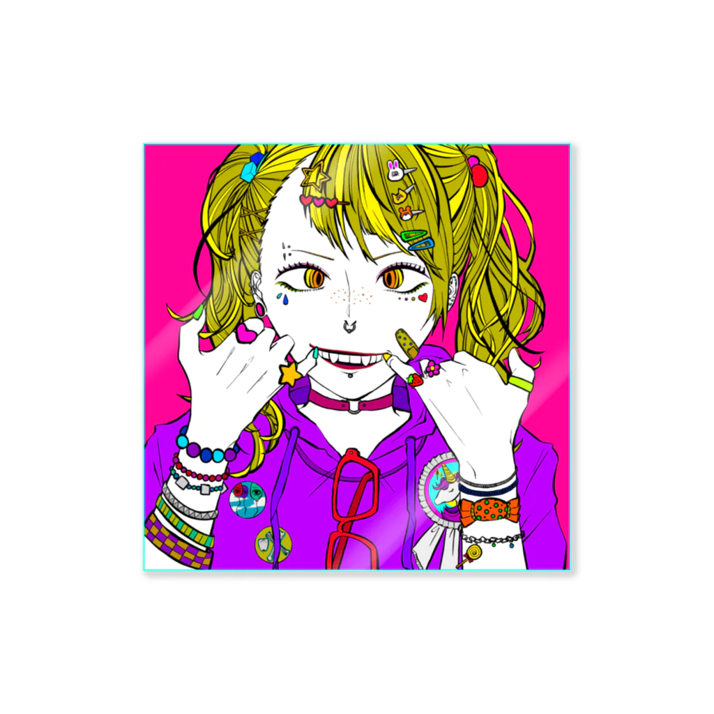 コゴロー・ナイトのデコラ Sticker