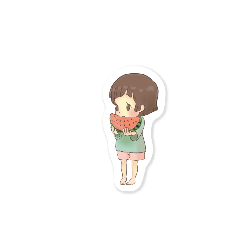 hirakoのスイカの子 Sticker