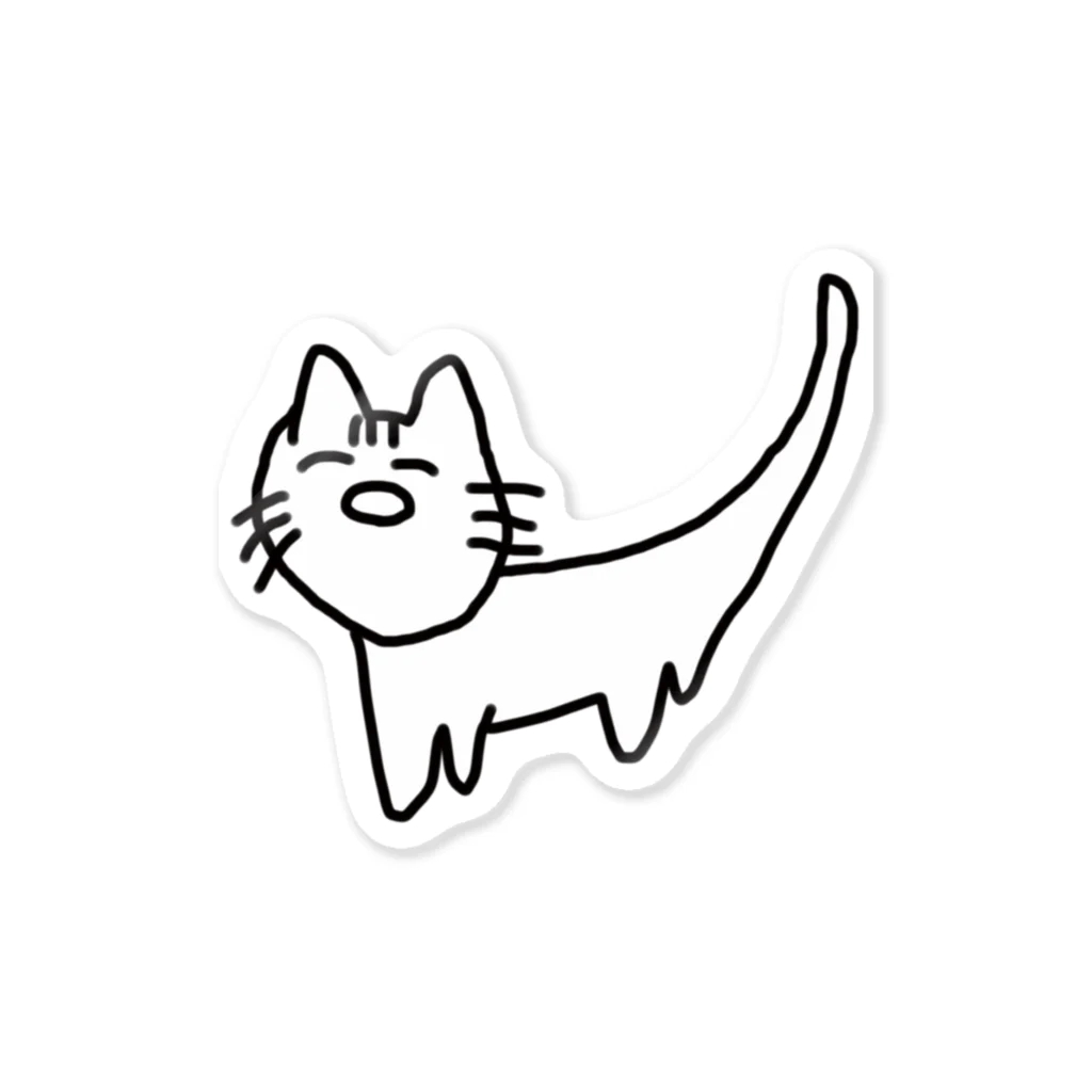 ひらがなでねこのひらがなでねこ Sticker