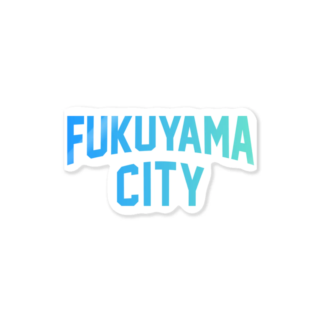 JIMOTOE Wear Local Japanの福山市 FUKUYAMA CITY Sticker
