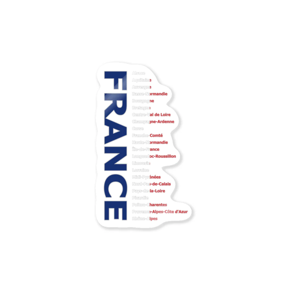 フォーヴァのFRANCE ステッカー