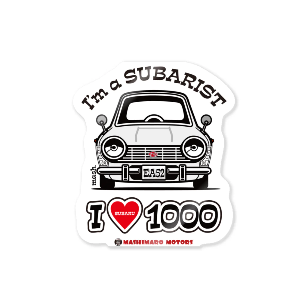 SHOP MASHIMAROISEのI LOVE SUBARU1000 ステッカー