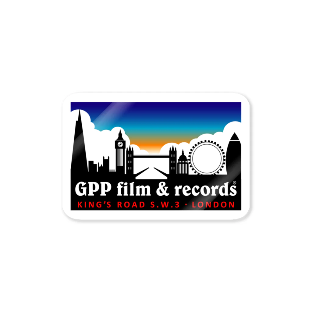 GPP FILM&RECORDSのGPP LONDON ステッカー