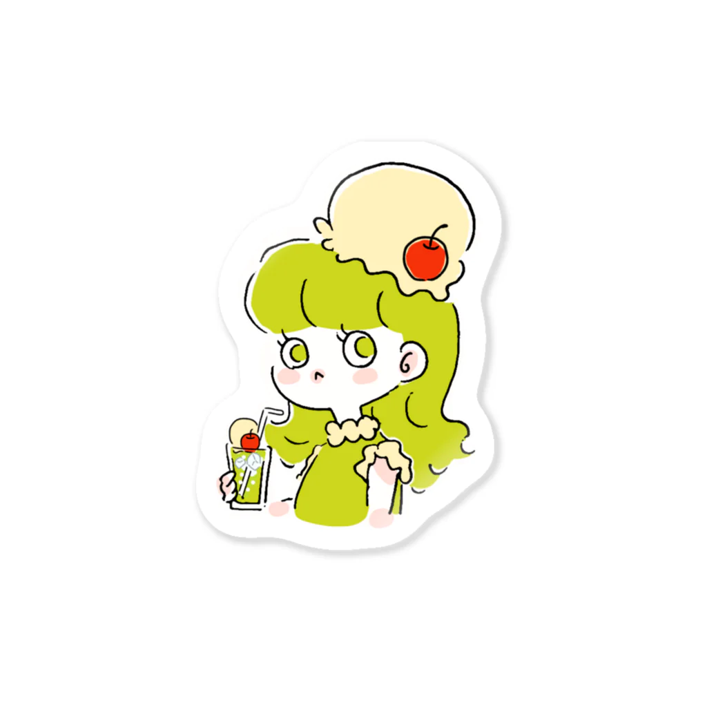 warariのクリームソーダちゃん Sticker