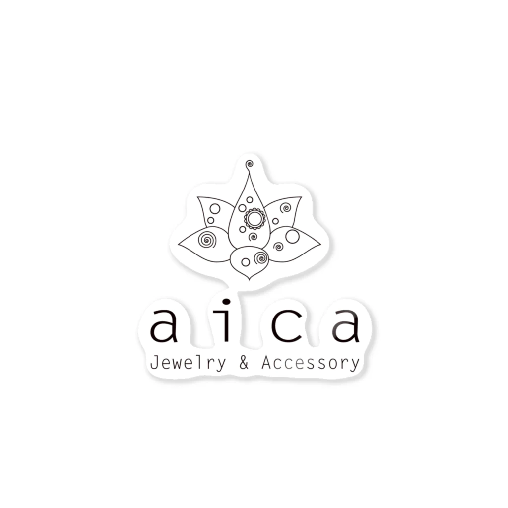 aica suzuri shopのaicaロゴ ステッカー