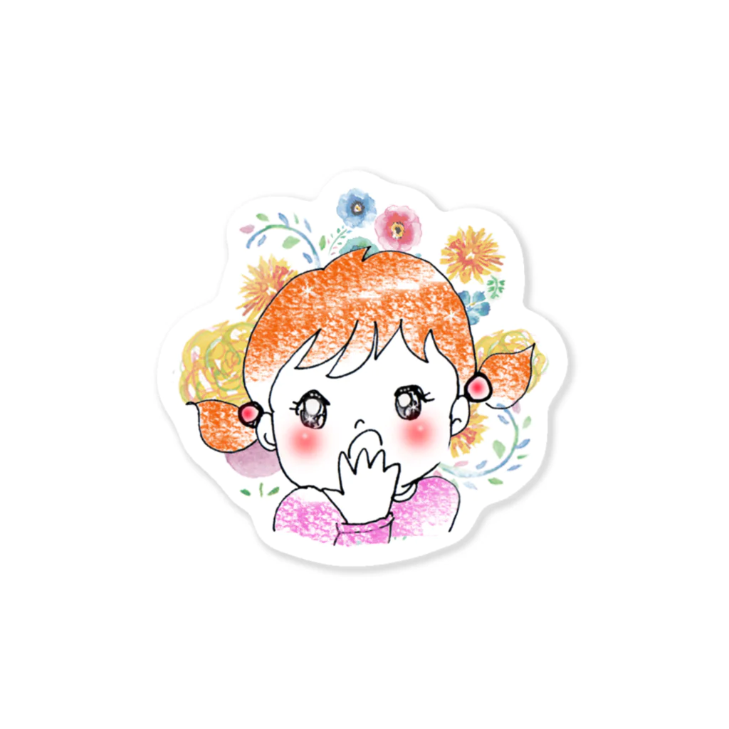 acco_girlsのびっくりちゃん Sticker