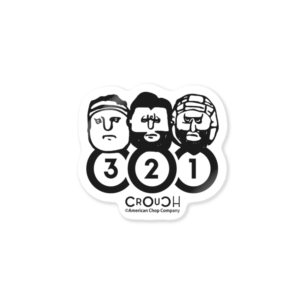 b.n.d [街中でもラグビーを！]バインドの【ラグビー / Rugby】 CROUCHロゴ Sticker