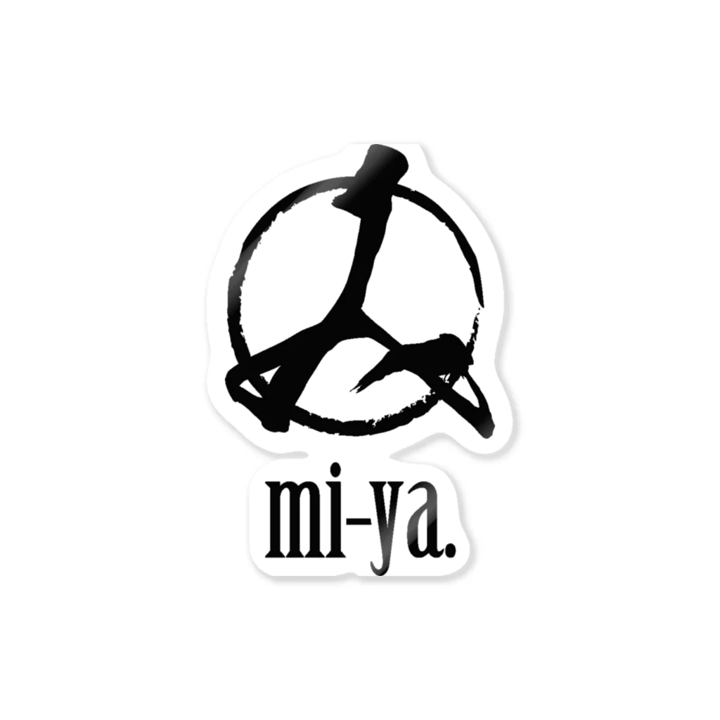 mi-ya.＠完全体ﾆｬｰｽの[NEW]mi-ya.Logo ステッカー
