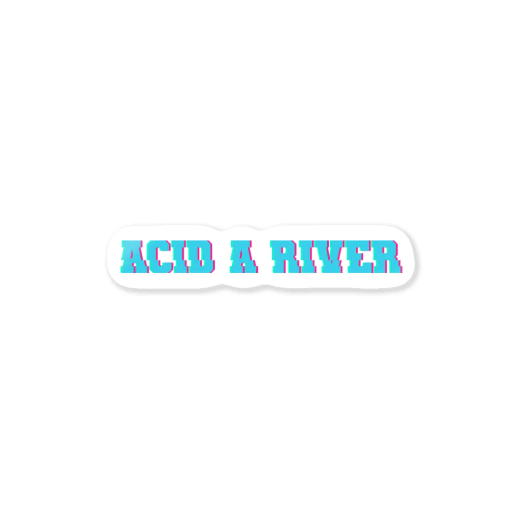 CHILLOUT0848のACID A RIVER ステッカー