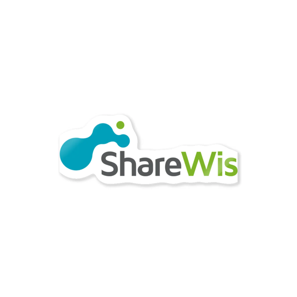 ShareWisグッズ販売のShareWisロゴ Sticker