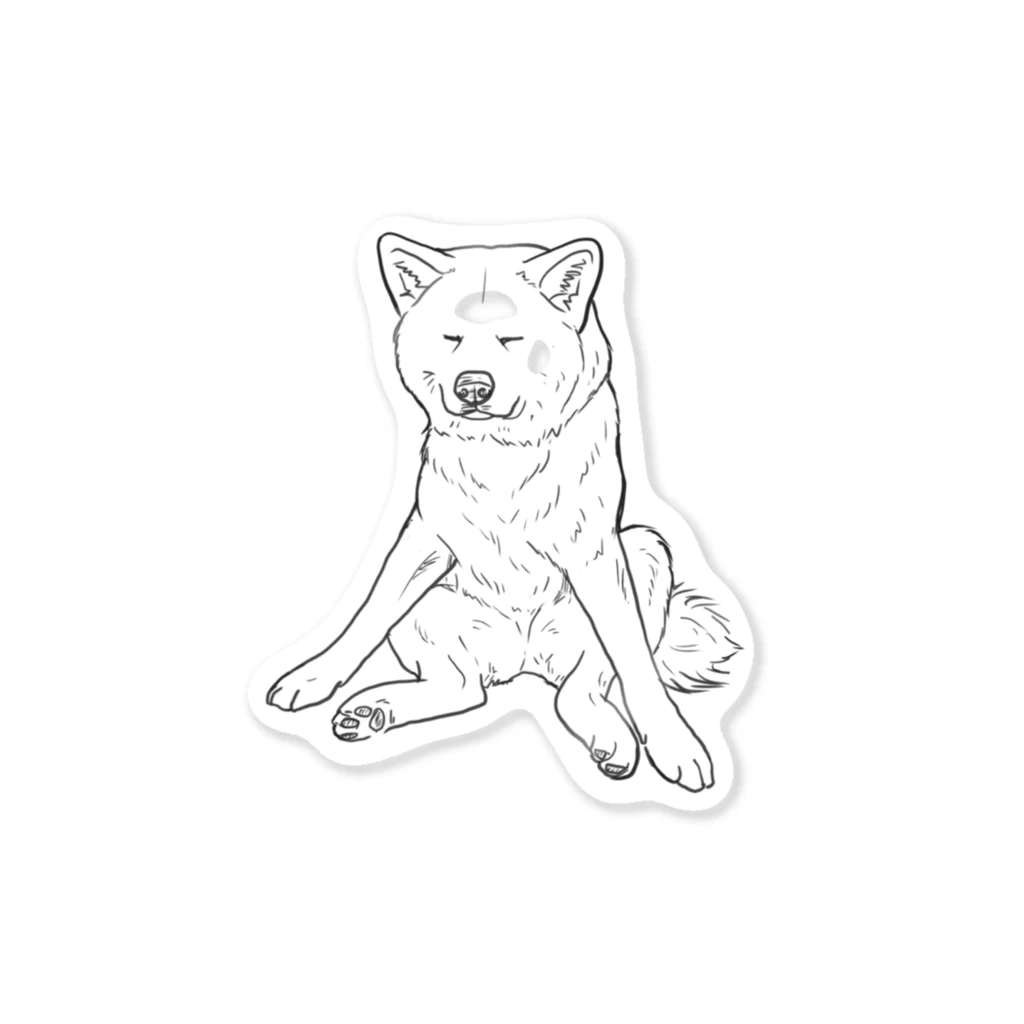 春風工房の秋田犬の小梅さん Sticker