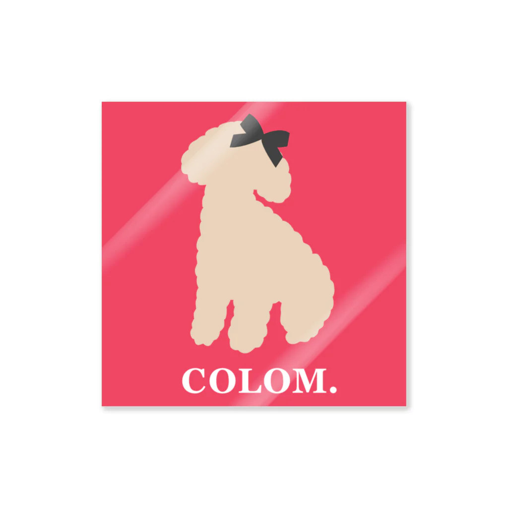 colom-dogsのトイプードルステッカー♡ ステッカー