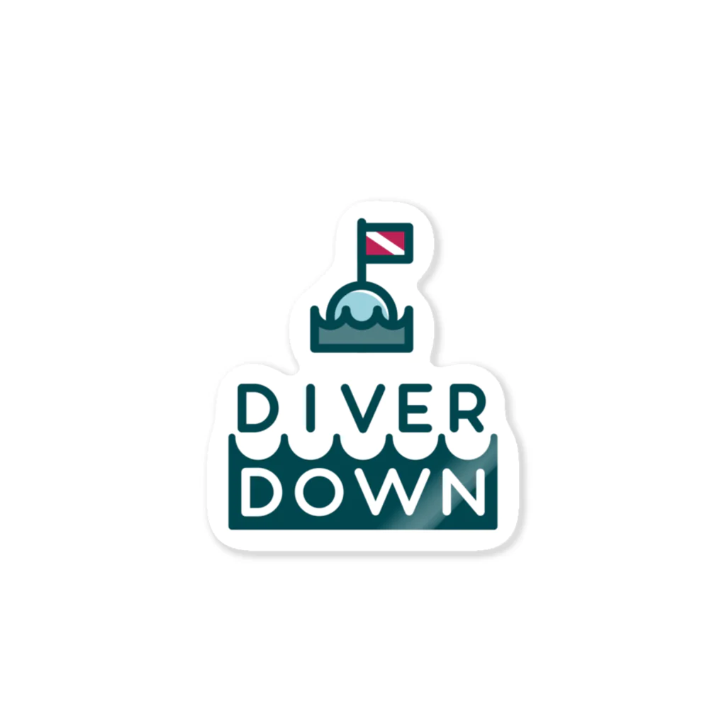 Diver Down公式ショップのDiver Downステッカー ステッカー