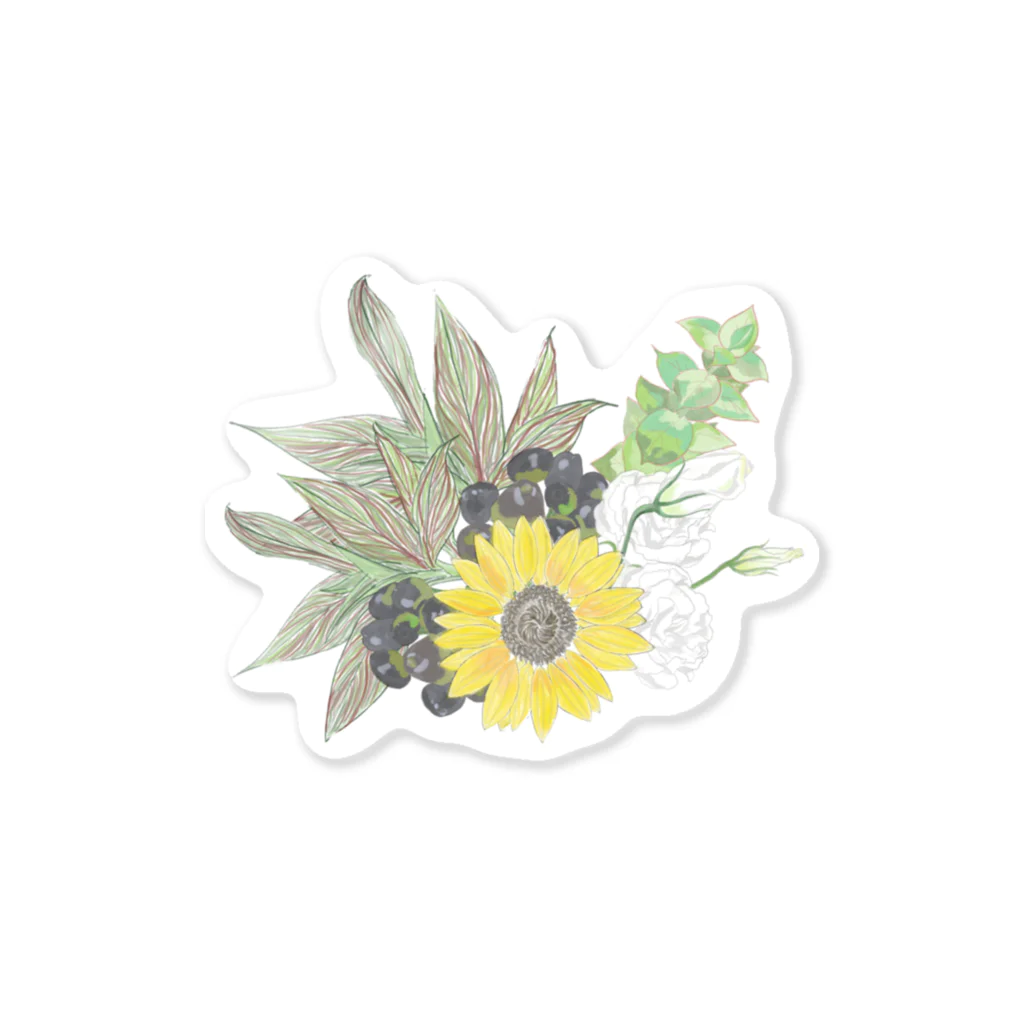 Manatsuの花を　Ver2 Sticker