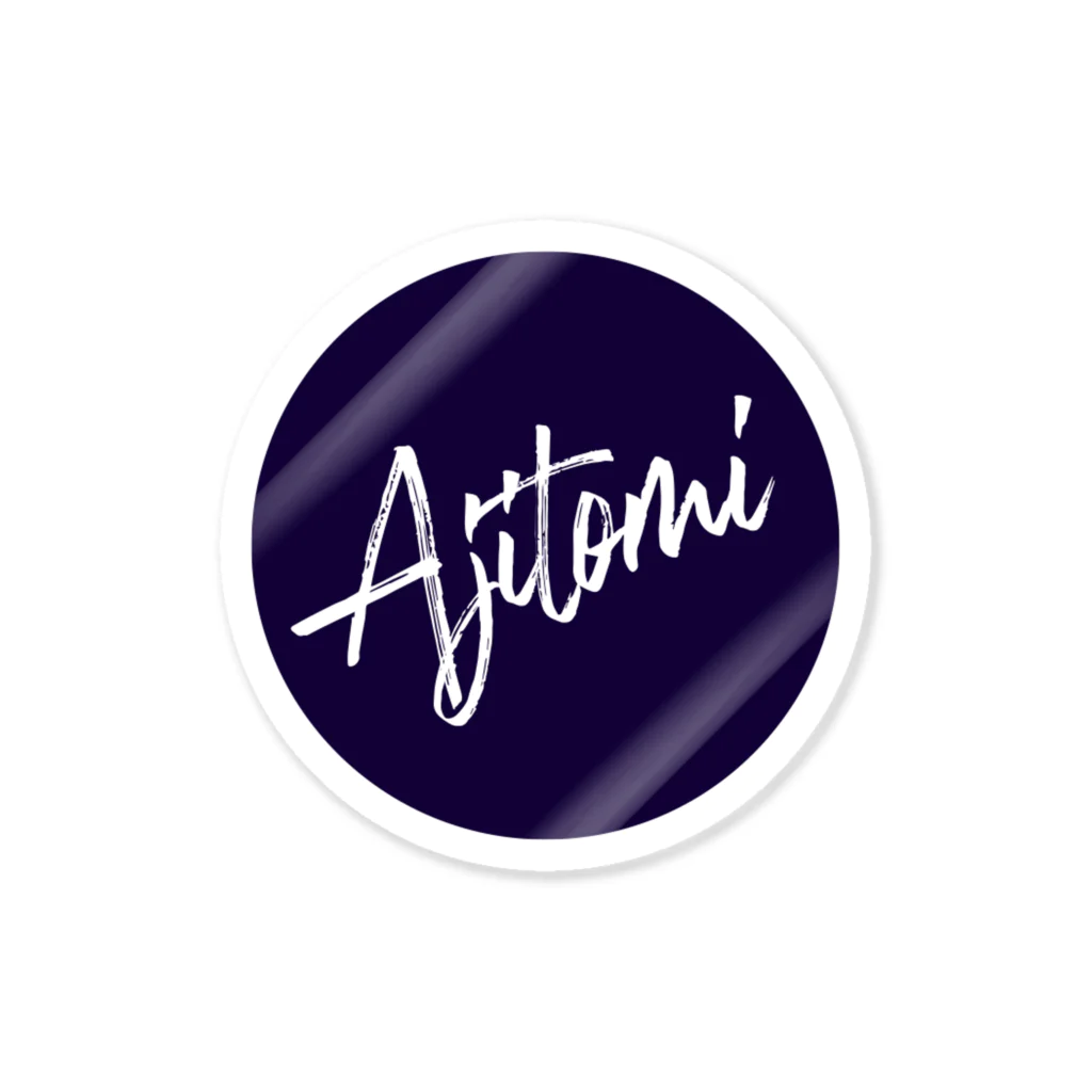 ajitomiの味富ステッカー【ajitomi logo_nvy】 Sticker