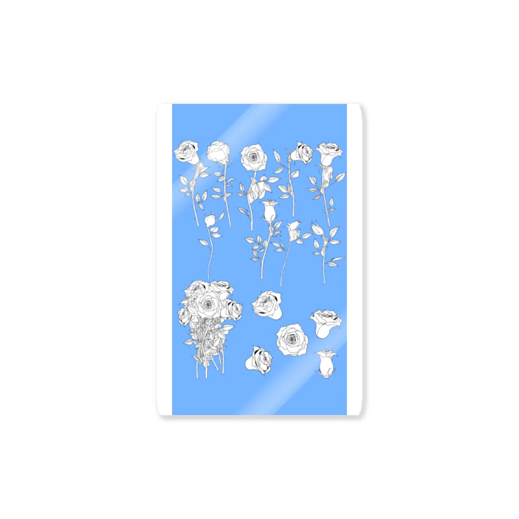 めぇ〜めぇ〜のお店のバラの花 Sticker