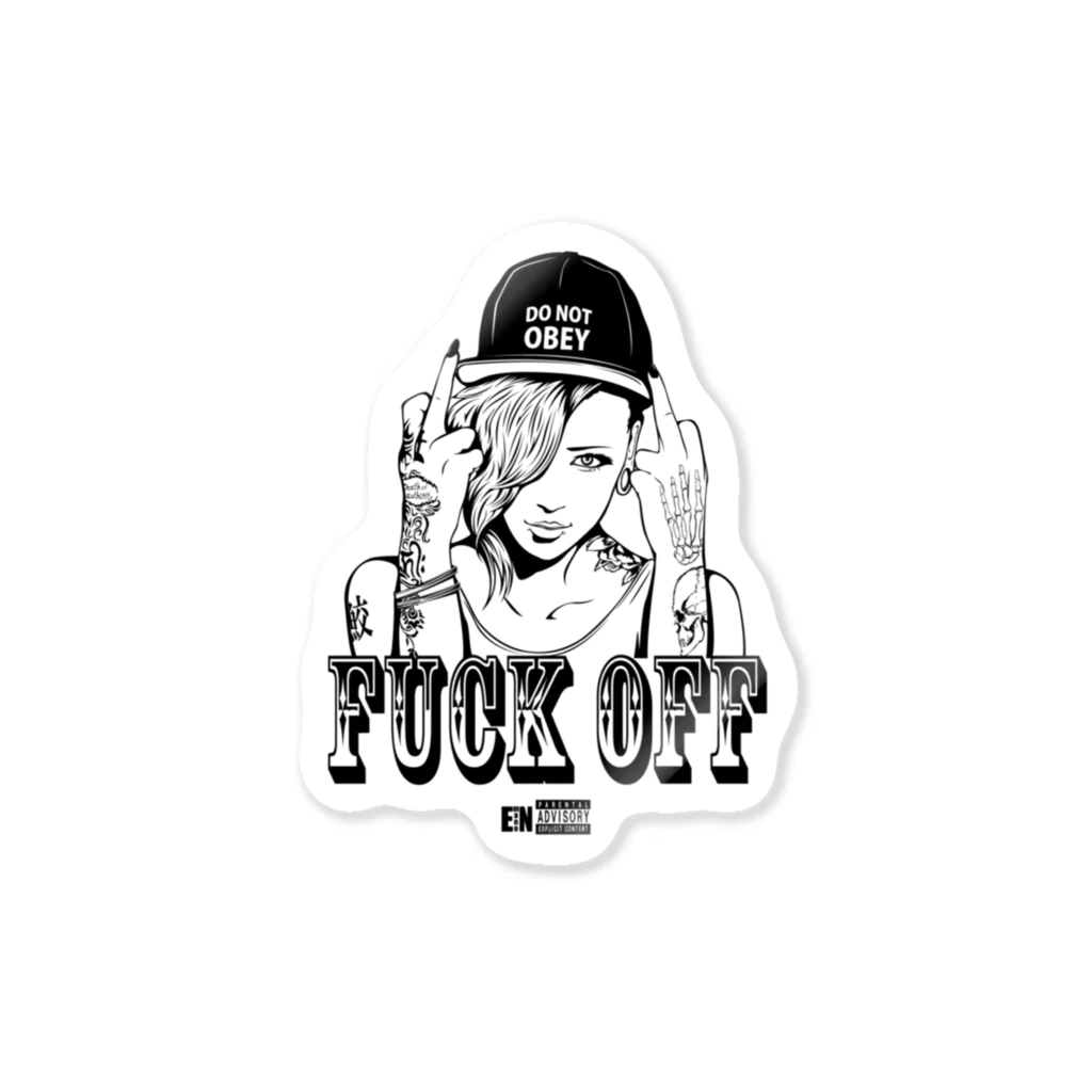 F2D webshopの消え失せろクズ Sticker