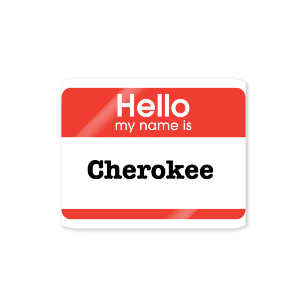 schwartz supply.のCherokee Sticker